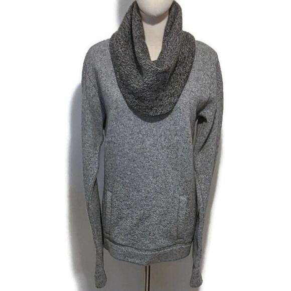 J.Crew Gray Wool Cowl Neck Pullover Sweater Casual Fall Winter Long Sleeve M - Picture 11 of 12